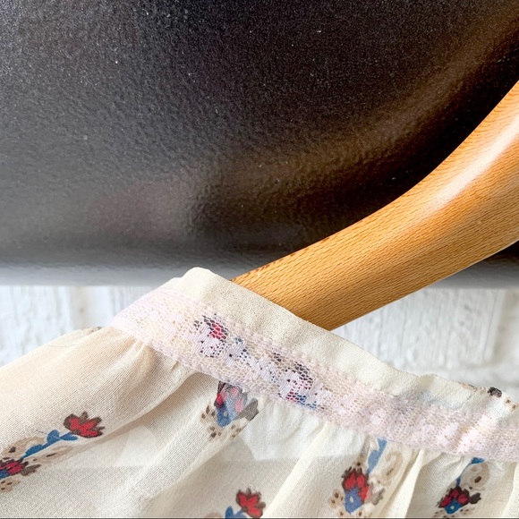 Vanilla Star Semi-Sheer Boho Long Sleeve Blouse Size Small - Picture 8 of 9